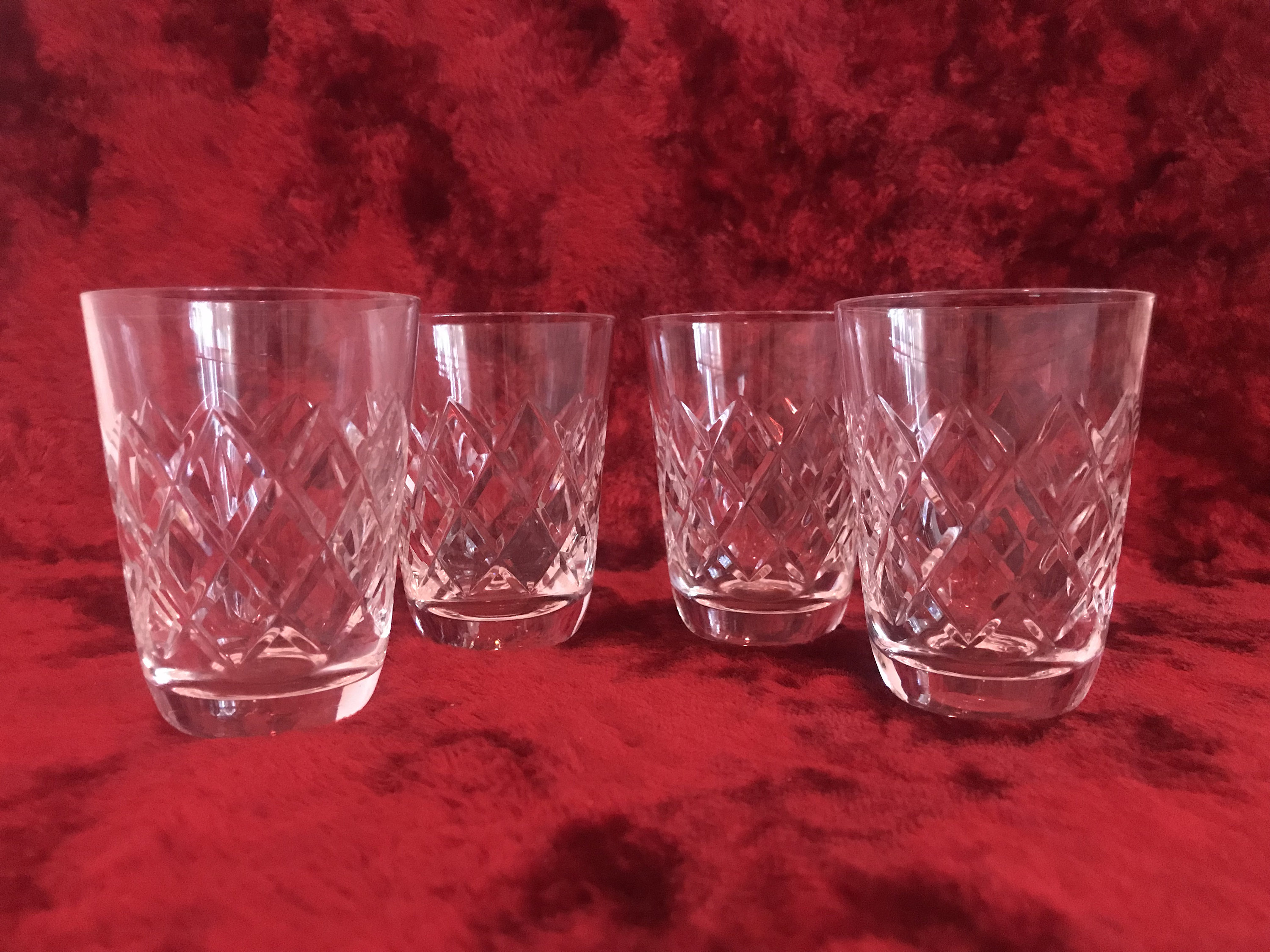 1970s Bohemia Crystal Whiskey Glasses Water glasses Appertif Etsy