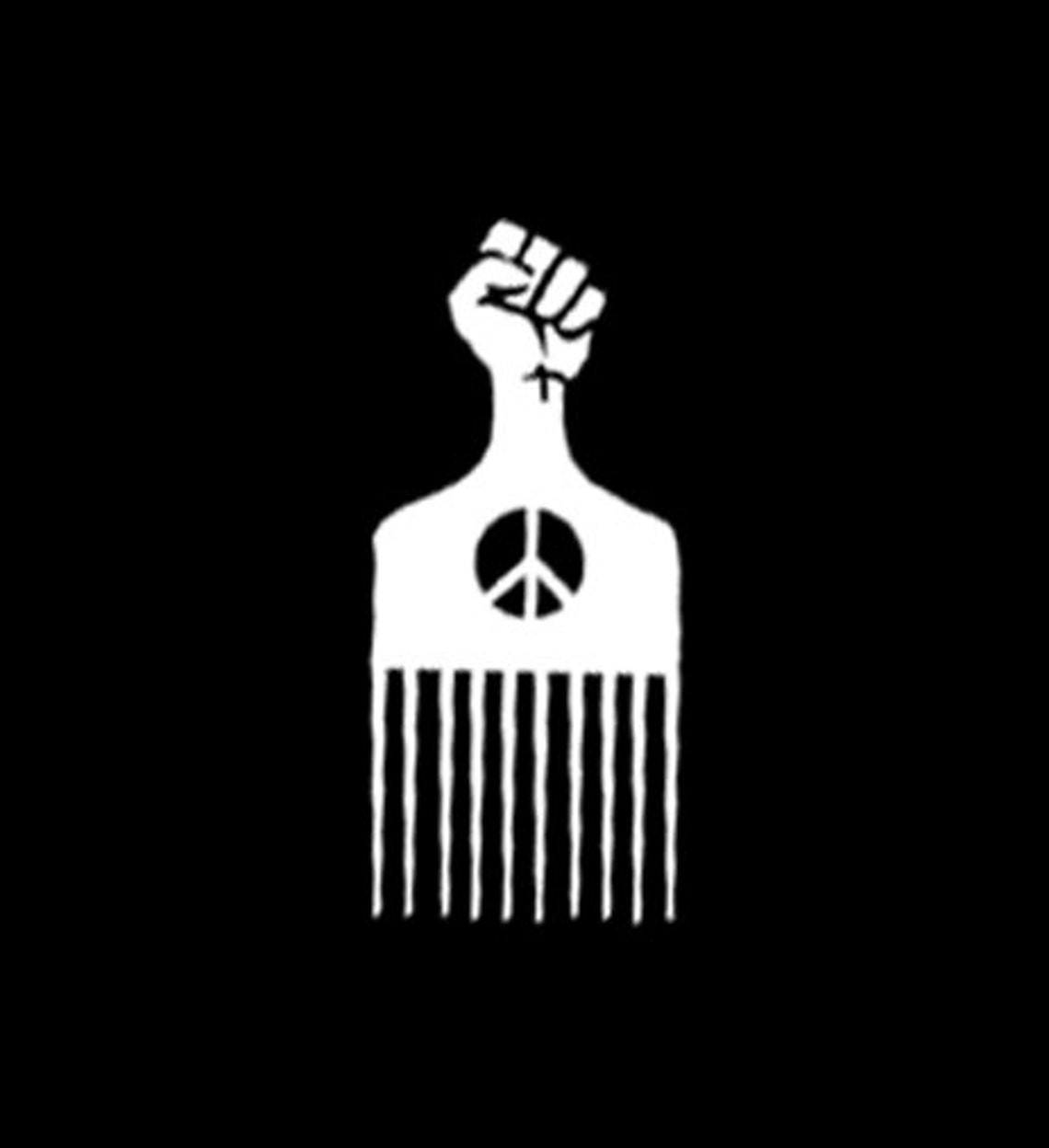 Afro Hair Pick PNG File Etsy