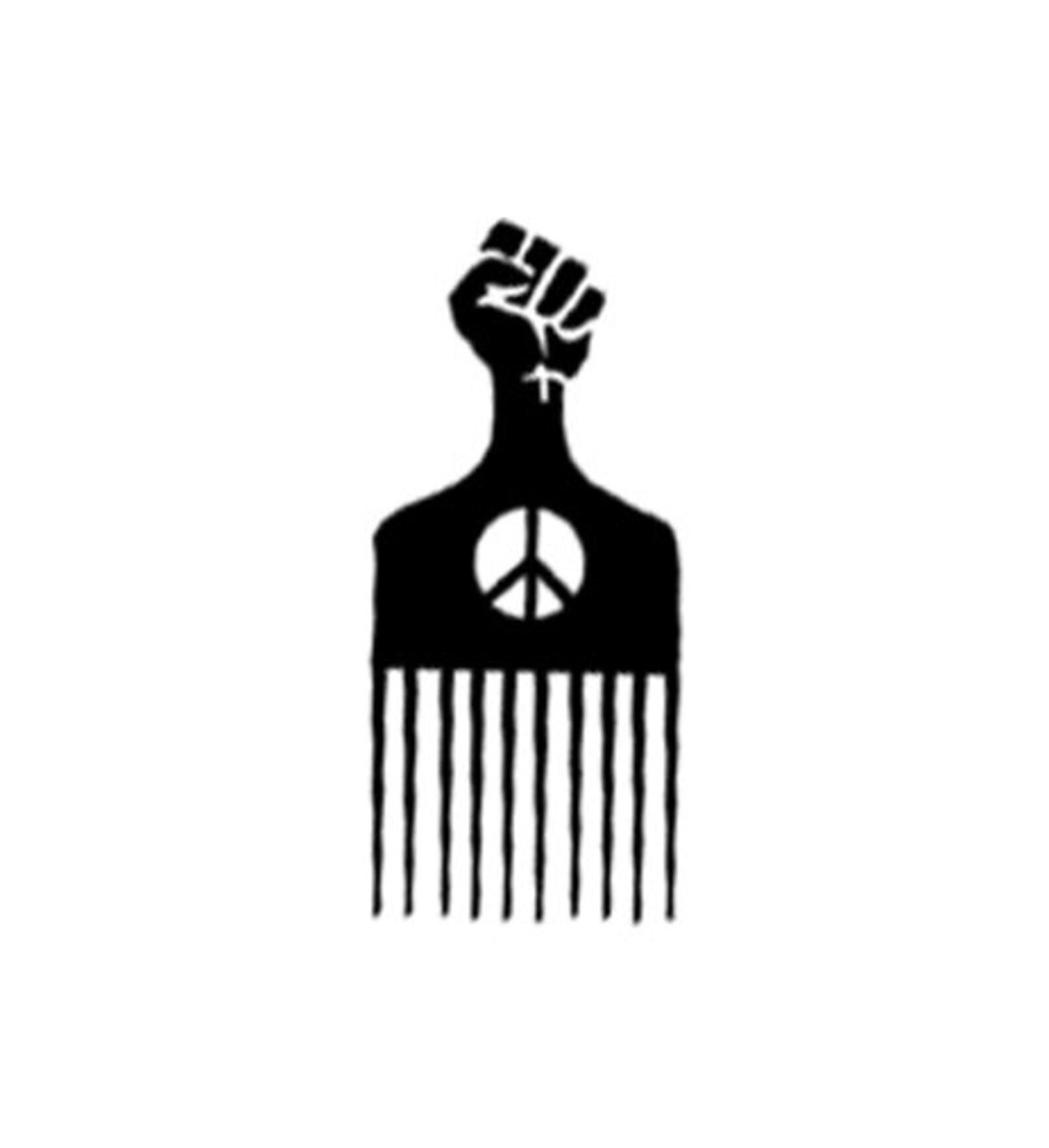 Afro Hair Pick PNG file Etsy