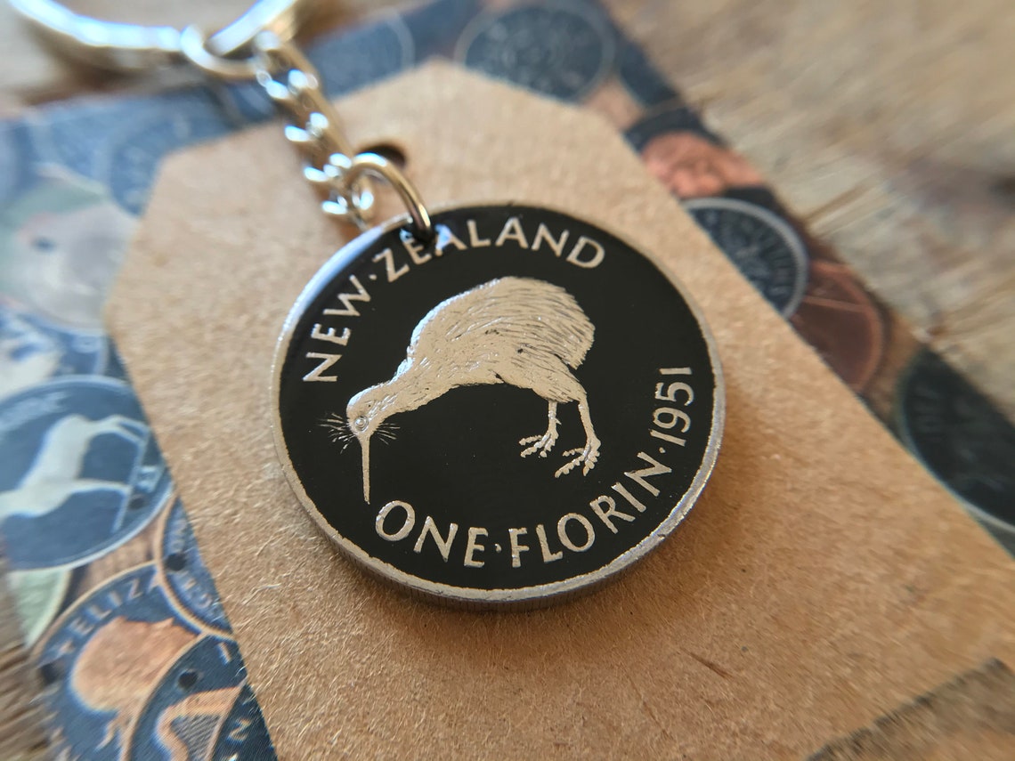 70th Birthday Idea / 1951 New Zealand Keyring / King