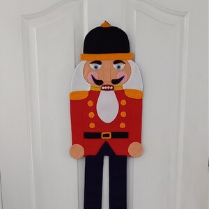 Original Christmas Nutcracker Felt Decoration Handmade Soldier