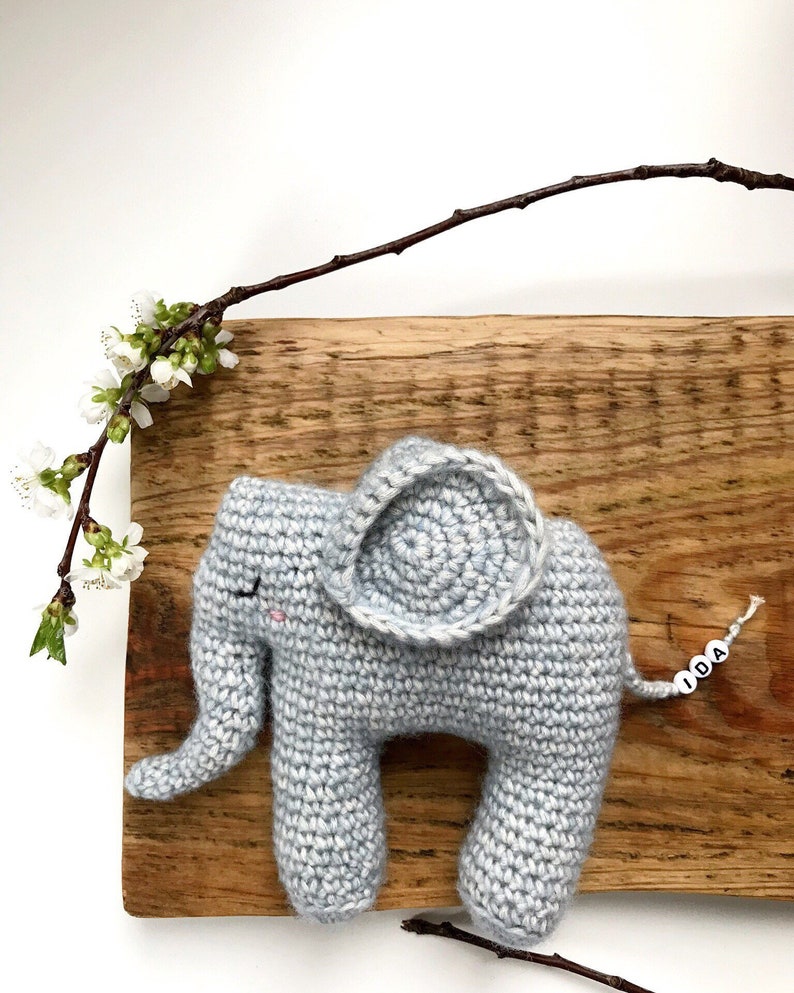Deutsch+Englisch PDF Pattern H\u00e4kel Anleitung Eddie Elefant *Amigurumi* Sprache