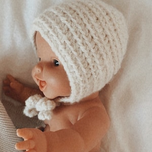 Nina's Baby Bonnet / Hat Crochet Pattern for Babies, Toddlers & Dolls, PDF File, Language: German + English