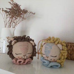Zuma Head Music Box Crochet Instructions / Head Lion Music Box / Language: German+ English / pdf file copyright