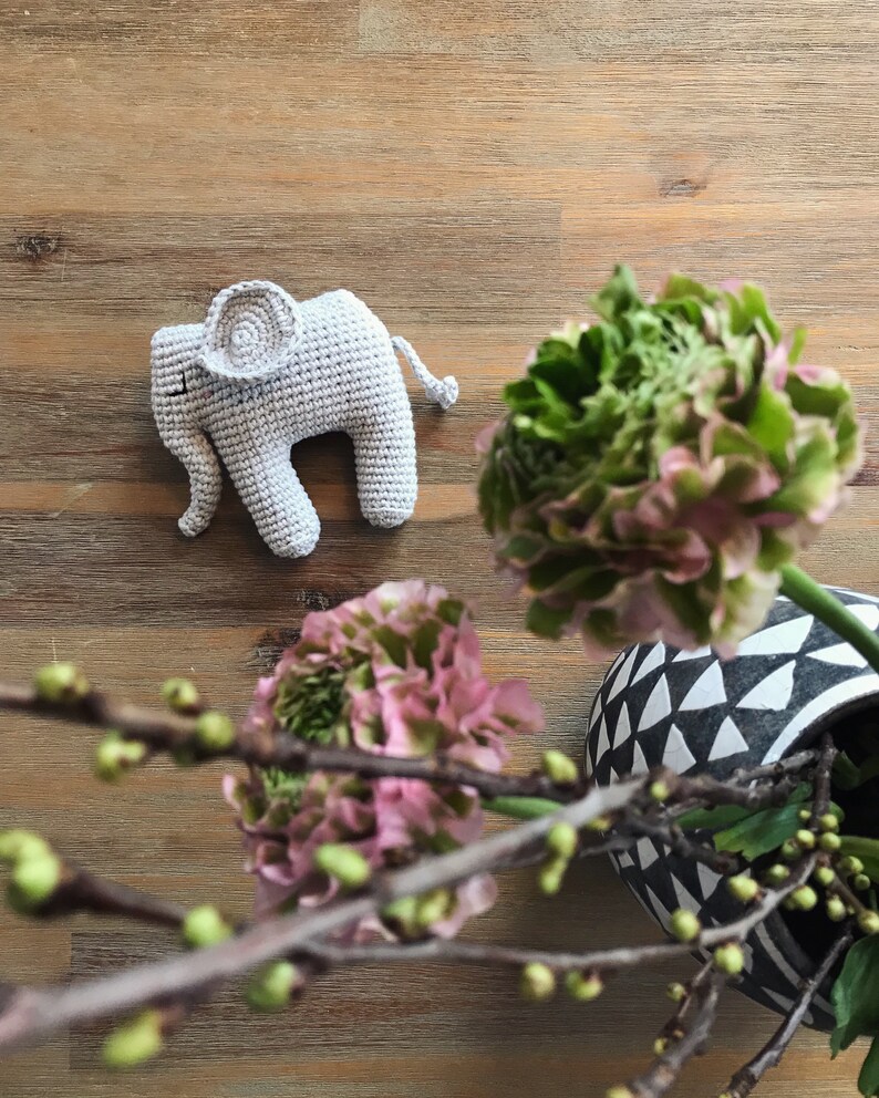 Deutsch+Englisch PDF Pattern H\u00e4kel Anleitung Eddie Elefant *Amigurumi* Sprache