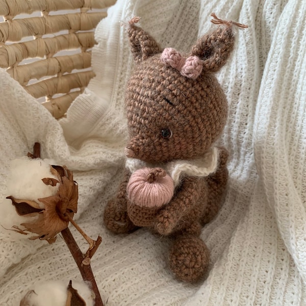 Crochet pattern squirrel Maple / Häkel Anleitung Baby Eichhörnchen  *Amigurumi* English+Deutsch *PDF*  © Link