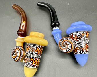 Art glass Sherlock Pipe