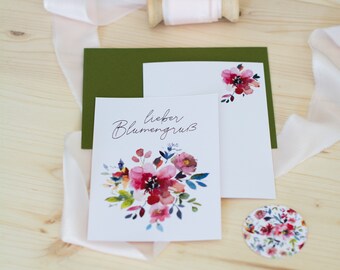 Card set 'Flower greetings'