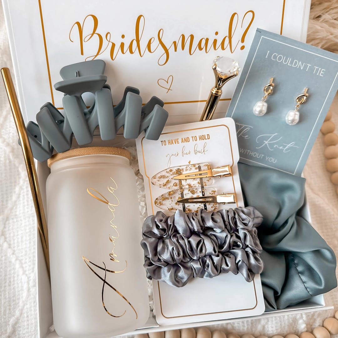 Will You Be My Bridesmaid Personalized Gift Box Bridesmaid Proposal Box ...