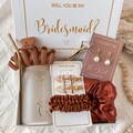Custom Bridesmaid Proposal Box Personalized Gift Blush Will You Be My Bridesmaid Personalized Gift Box Set Maid of Honour Coffee Glass Cup product logo