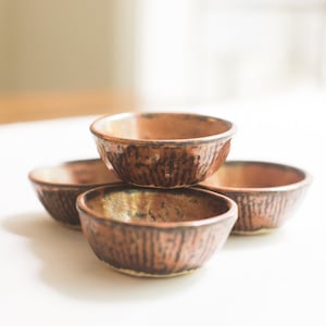 4 oz  &quot;Cosmic Copper&quot; Colored Mezcal de Copitas. Set of 4
