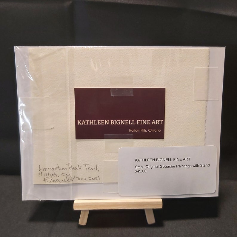 Small original art work, gift, landscape imagen 3