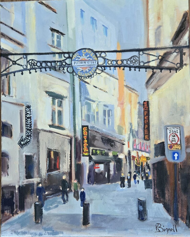 Matthew Street - Painting - Oil - 40.6 x 50.8 cm image 1