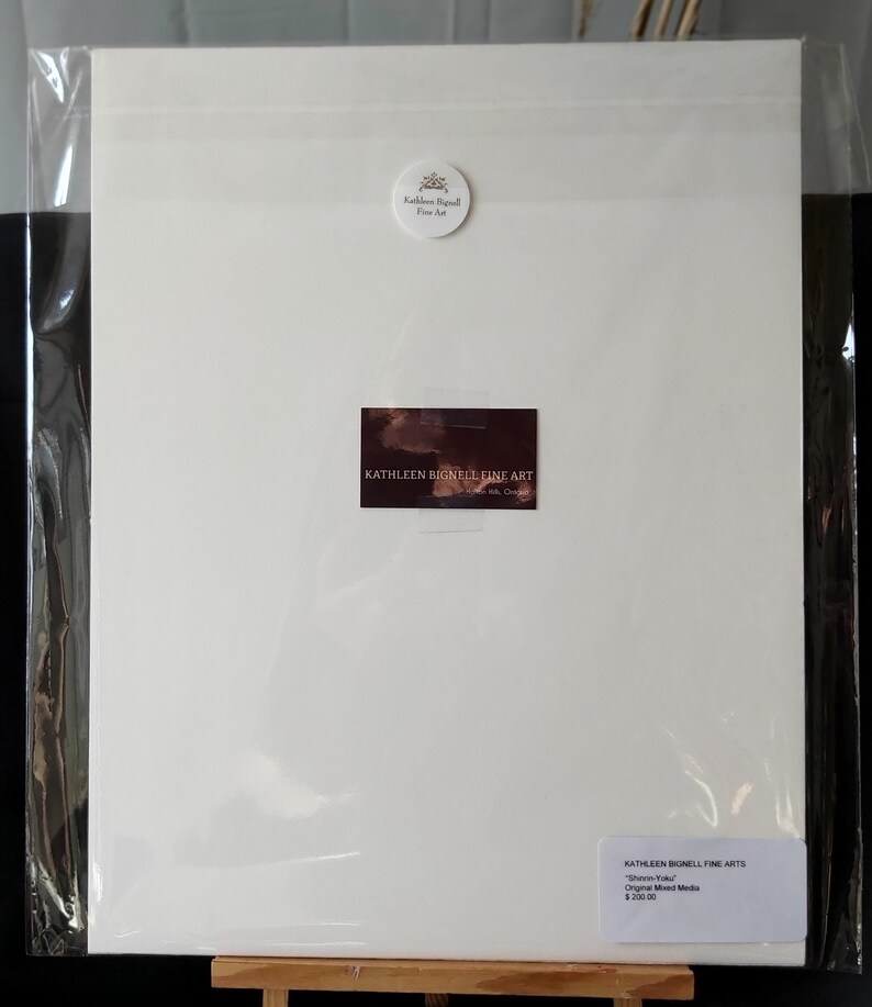 K&ouml;nnte beinhalten: Ein wei&szlig;er Passepartout-Druck eines Original-Gem&auml;ldes in Mischtechnik mit dem Titel "Shinin' Yok" von Kathleen Bignell Fine Arts. Der Druck kostet 200,00 &euro;.