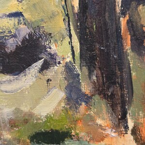 Original Oil Painting on cradled board, not a print. Autumn scene, Centenial Park Trail image 6
