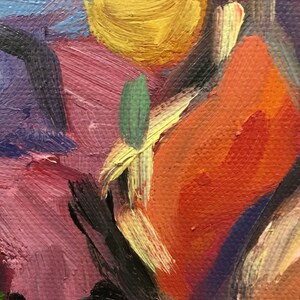 Original oil painting, florals, abstract, colourful, flowers Bild 6