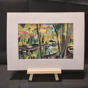 Small original art work, gift, landscape imagen 1