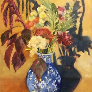 Original oil painting, floral bouquet, floral still life, original art, wall art, fine art, contemporary art, impressionist art