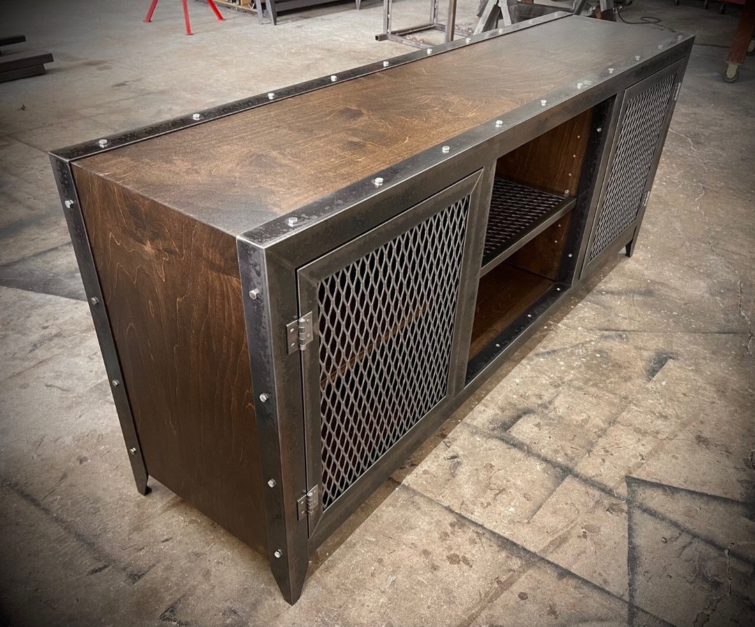 Liquor Side Board Back Bar Display Industrial Console