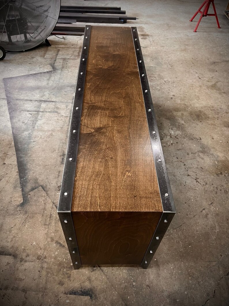 Liquor Side Board Back Bar Display Industrial Console