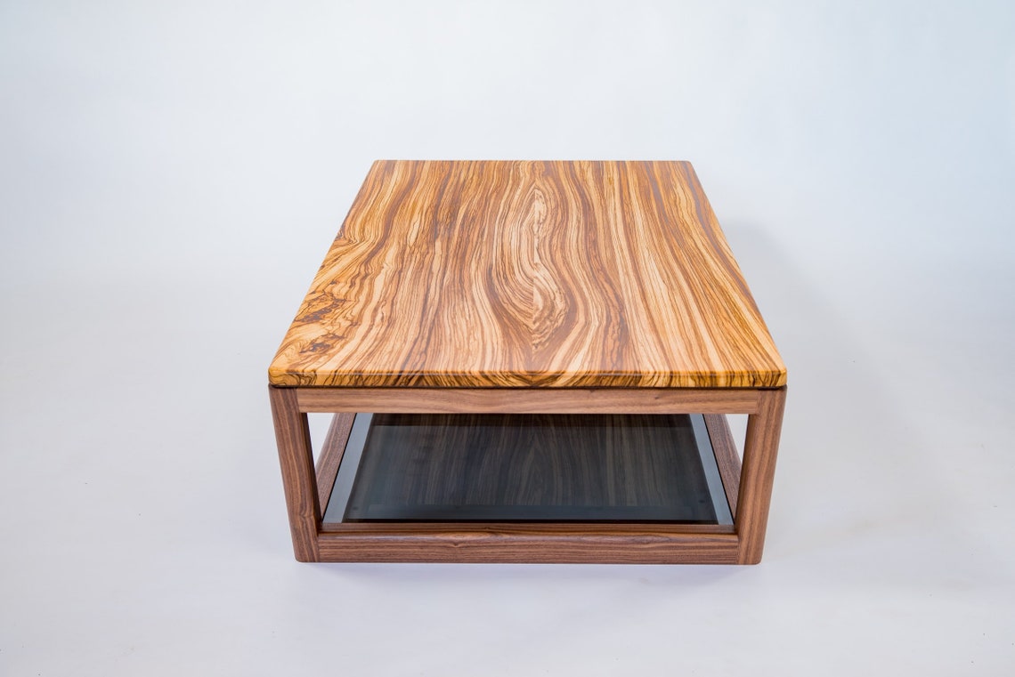Zebra Wood Coffee Table Etsy