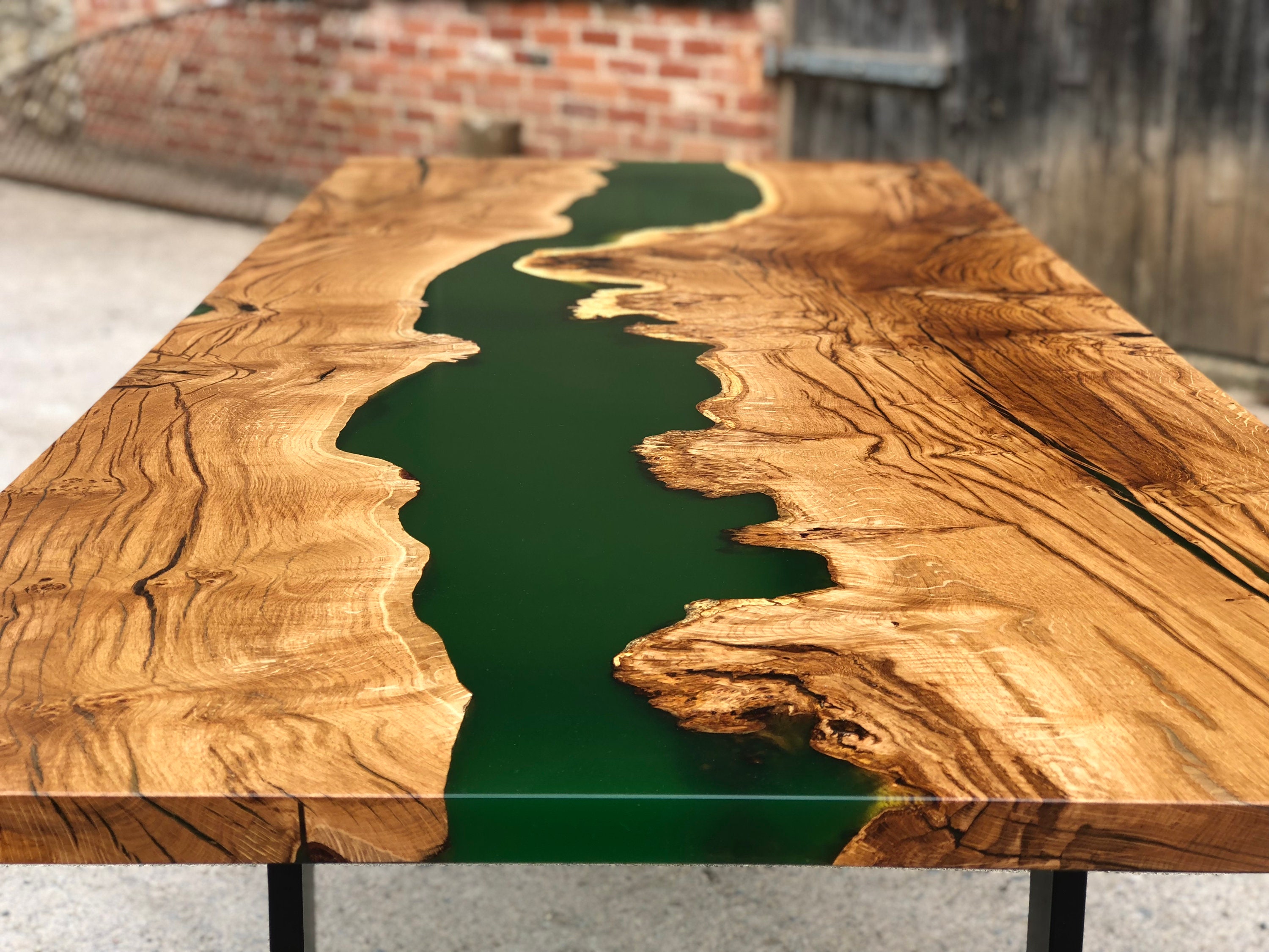 epoxy resin river kitchen table