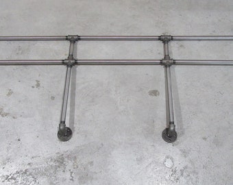 Item # 346, 3/4" Extended height Bunk bed Guardrail with 4 uprights, Industrial steel pipe.
