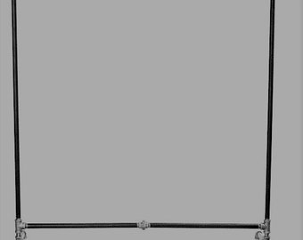 Item #188,  3/4" Rolling Garment rack,Retail display, Industrial furniture, Clothes rail, Pipe clothing rack, Clothing rack,Coat hanger rail