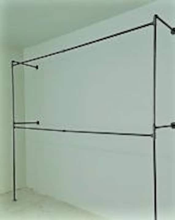 Item 179 3 4 Heavy Duty Steel Pipe Commercial Display Etsy