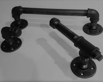 Item # 9, 3 pc. Bathroom Set, toilet paper holder, robe hook, and 24" towel bar.