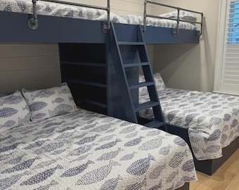 Item #817 Industrial steel pipe bunk bed guardrail