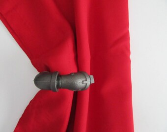 Item # 108, Curtain Tie backs/holder Steampunk,Industrial design pipe. Set of Two