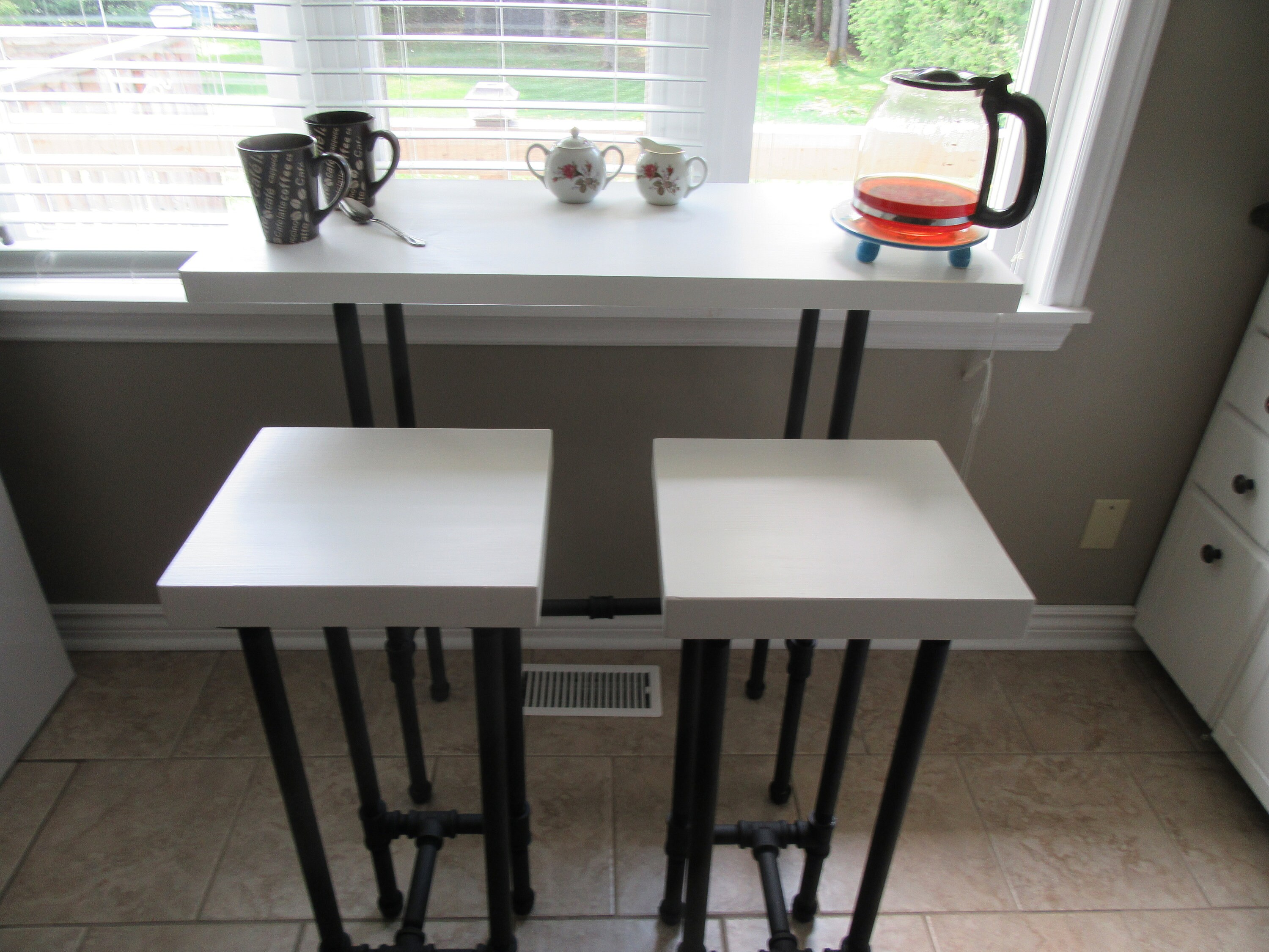 Item 275 BREAKFAST NOOK TABLE and Stools Counter Height Etsy