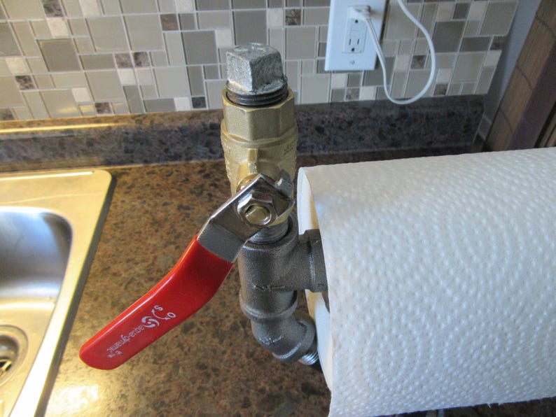 Item 24 Steampunk Industrial Paper Towel Holder Etsy
