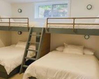 Item #817 Industrial steel pipe bunk bed guardrail
