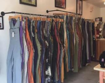 Item #35, 3/4" U-BAR Retail Display rack,Wall mount clothes rack, Industrial, clothes rail, Garments, Pipe rack, Clothes rack, Hanging rail