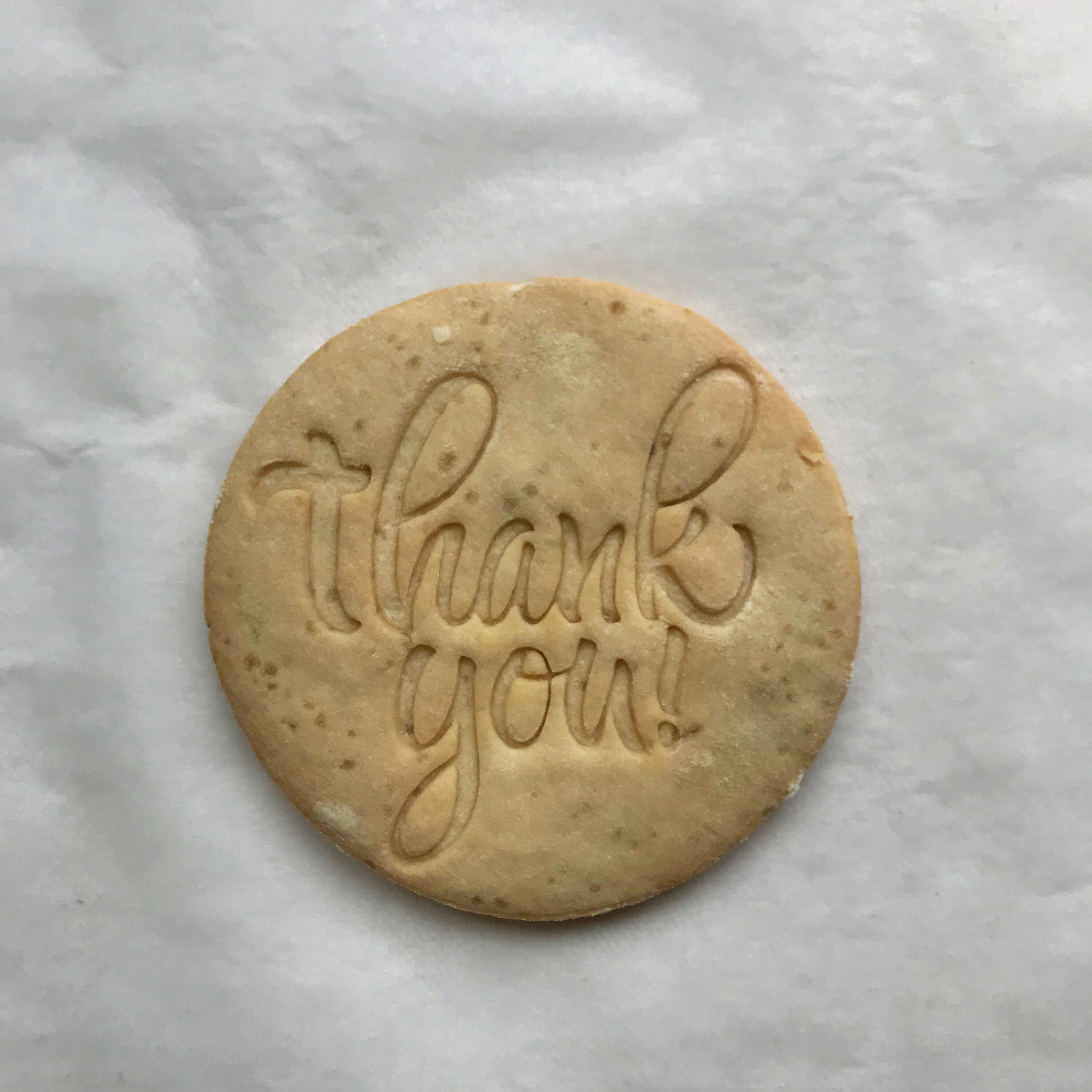 Thank you cookie cutter. Thank you cookie stamp. Happy Etsy