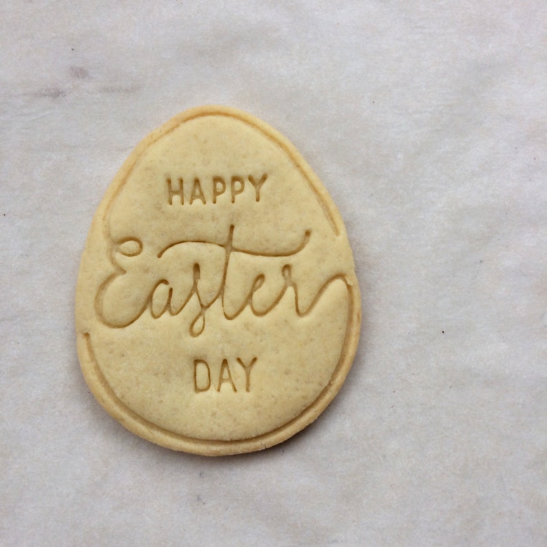 Easter cookie cutter. Easter egg cookie stamp. Happy Easter Etsy