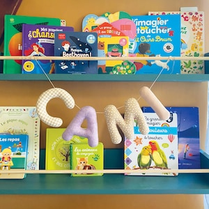 Personalized felt name banner, decoration for baby&#39;s room, name wall garland, birth gift idea, name banner