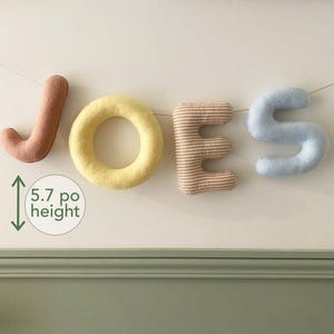 Personalized felt name banner, decoration for baby&#39;s room, name wall garland, birth gift idea, name banner