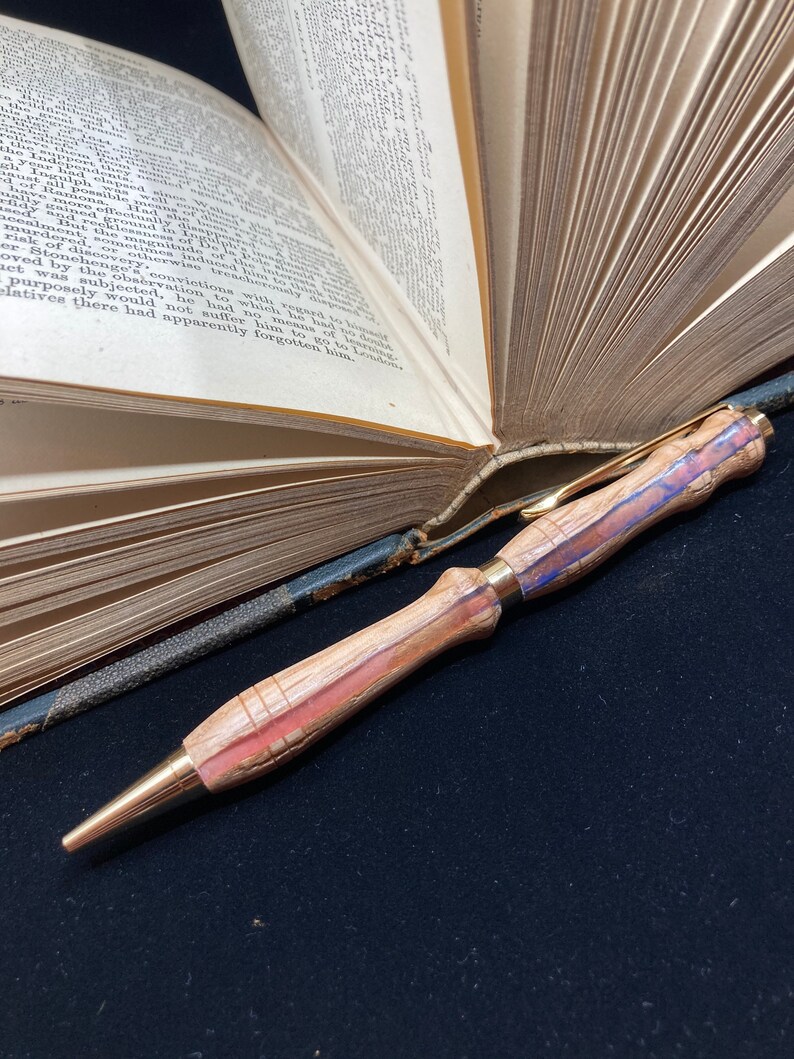 Wood and Resin Pen Elm Epoxy Ballpoint Pen