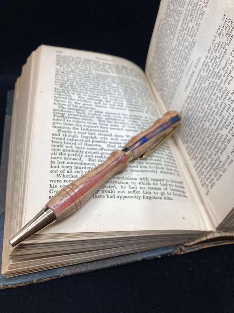 Wood and Resin Pen Elm Epoxy Ballpoint Pen