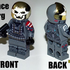 Military Sci-Fi Custom Construction Toy Figures Skullface Cyborg