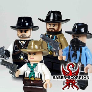 Old West Custom Construction Toy Figures