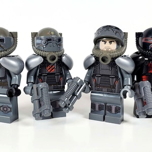 Post-Apoc Brotherhood Power Armor Custom Construction Toy Figures