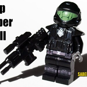 Military Sci-Fi Custom Construction Toy Figures Drop Trooper Skull