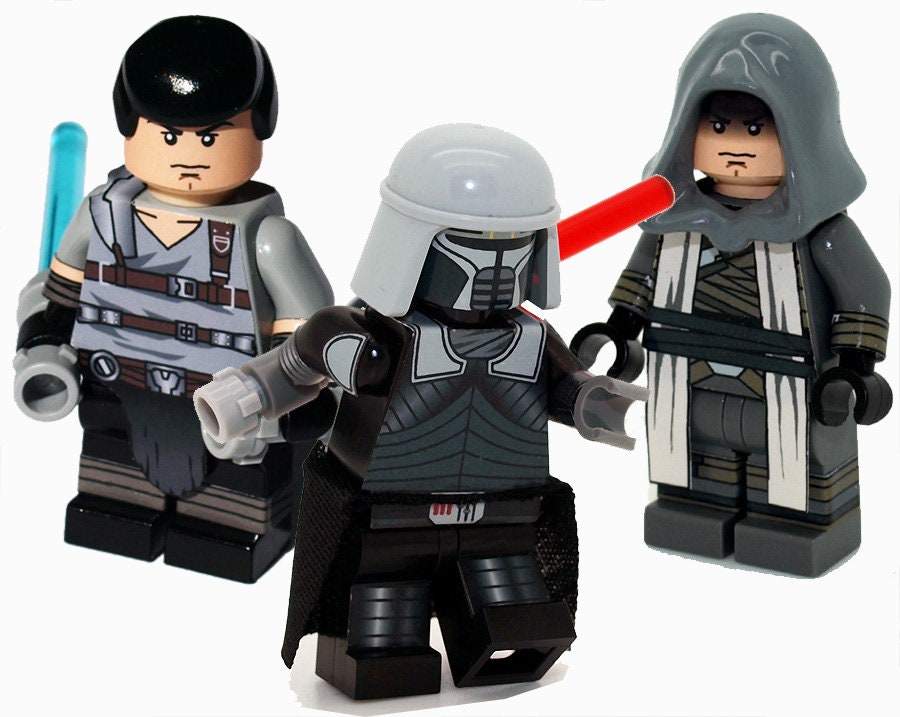 Lego Minifig Custom Si-Dan Toys Hammer N9s (Dark Tan, Black) (La