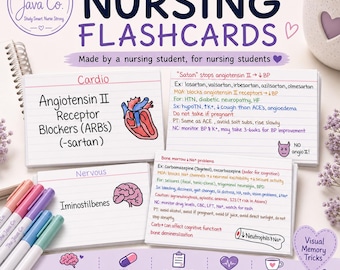 究極の看護薬理学フラッシュカード | NCLEX、看護、学習ガイド、PDFダウンロード