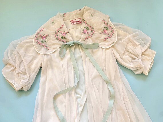 1950’s Schiaparelli Peignoir - Vintage 50’s Nylon