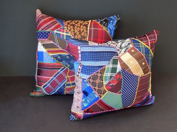Pair Of Pillows Crazy Quilt Pillows Collector Pillows Designer Etsy